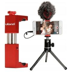 Selfie stick Ulanzi Uchwyt na telefon St-02s czerwony