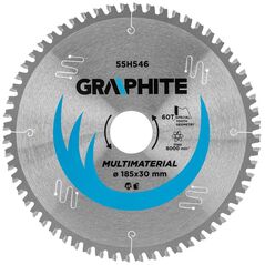 Graphite Tarcza do pilarki, widiowa, 185 x 30 mm, 60 zębów (55H546)