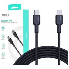 Kabel USB Aukey USB-C - USB-C 1 m Czarny (CB-NCC1 BK)