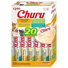 Inaba Foods INABA CAT CHURU VARIETIES - kurczak - przysmak dla kota 20 x 14 g