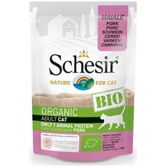 Schesir SCHESIR dla kotów Bio Wieprzowina 85g