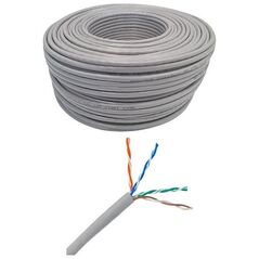 NetRack Kabel sieciowy LAN kat. 5e UTP, 50m, CCA, Netrack, szary
