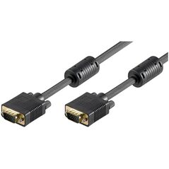 Kabel Neutralle Video Kabel SVGA (D-sub) M - SVGA (D-sub) M, 2m, pozłacane konektory, czarny, Logo blistr