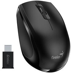 Mysz Genius Mysz bezprzewodowa, Genius NX-8006S Type-C, czarna, optyczna, 1200DPI