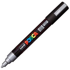 Uni-Ball Μαρκαδοροι Posca Pc-5M Medium Silver (PC5MMSLV) (UNIPC5MMSLV) έως 12 άτοκες Δόσεις