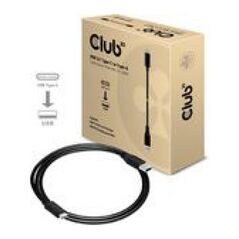 Kabel USB Club 3D USB-A - USB-C 1 m Czarny (CAC-1523)