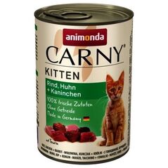 Animonda ANIMONDA Carny Kitten smak: wołowina, kurczak i królik 400g