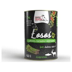 Syta Micha SYTA MICHA Karma mokra dla psa Łosoś z Jeleniem 400g