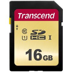 Karta Transcend 500S SDHC 16 GB Class 10 UHS-I/U1 V30 (TS16GSDC500S)