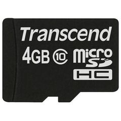 Karta Transcend 133x MicroSDHC 4 GB Class 10  (TS4GUSDC10)