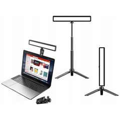 Apexel Lampa Led Na Monitor + Klips + Statyw / 3x Iso + 1.4" Do Vlog Livechat / Apexel Apl-fl06