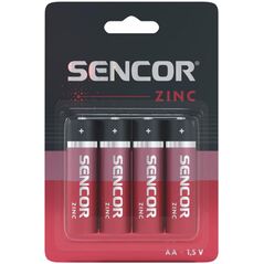 Sencor Bateria cynkowo-węglowa, AA (LR6), AA, 1.5V, Sencor, blistr, 4-pack