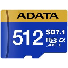 Karta ADATA ADATA MicroSDXC karta 512GB Premier Extreme SD7.1, U3, C10, V30 (R:800/W:700 MB/s)