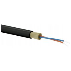 Alantec Kabel światłowodowy OS2 abonencki FTTx okrągły SM 2J 9/125 G657A LSOH czarny