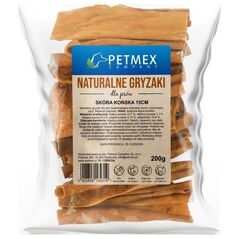 Petmex PETMEX Skóra końska gryzak naturalny 15cm 200g