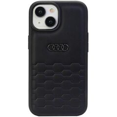 Audi Audi GT Synthetic Leather iPhone 15 Plus / 14 Plus 6.7" czarny/black hardcase AU-TPUPCIP15M-GT/D2-BK