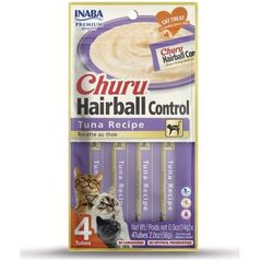 Inaba Foods INABA CHURU HAIRBALL Tuńczyk - przysmak dla kota - 4x14g (56g)