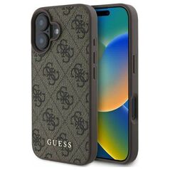 Original Case IPHONE 16 Guess Hardcase 4G Classic (GUHCP16SG4GFBR) brown 3666339346003