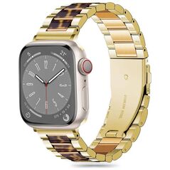 Strap for APPLE WATCH 3 / 4 / 5 / 6 / 7 / 8 / 9 / SE (38 / 40 / 41 MM) Tech-Protect Modern Leopard gold 5906302310616