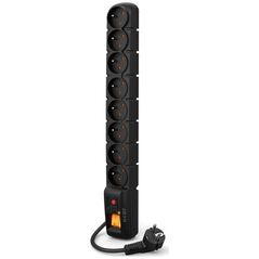 Listwa zasilająca Acar S8 PRO przeciwprzepięciowa 8 gniazd 1.5 m czarna (W0142)
