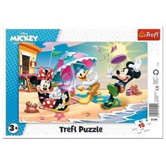 Trefl Puzzle ramkowe 15 Zabawy na plaży