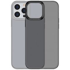 Baseus Baseus Simple Series Case przezroczyste żelowe etui iPhone 13 Pro Max czarny (ARAJ000501)