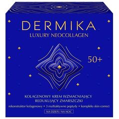 Dermika Luxury Neocollagen 50+ kolagenowy krem wzmacniający do redukcji zmarszczek na dzień/ na noc 50ml