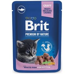 Brit BRIT CAT PREM.WHITE FISH KITTEN 100G SASZETKA 111835 637