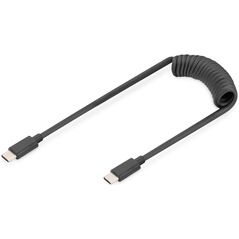 Kabel USB Digitus USB-C - USB-C 1 m Czarny (AK-300431-006-S)
