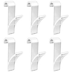 Bathroom Solutions Haczyki - wieszaki na grzejnik żeberkowy do łazienki, 6 sztuk w komplecie, WENKO