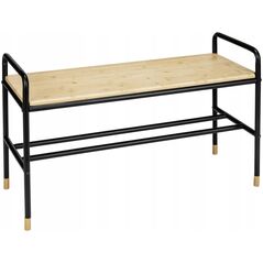 Wenko Szafka na buty z bambusową półką, 80 x 50 x 33,5 cm, Loft, WENKO