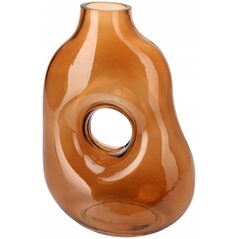Home Styling Collection Wazon łezka do suchych traw, ciemne szkło, 25 cm