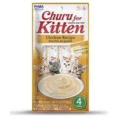 Inaba Foods INABA CHURU KITTEN Kurczak - przysmak dla kociąt - 4x14g (56g)