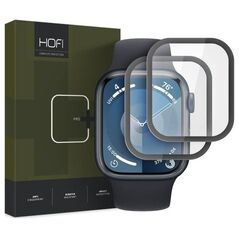 Hofi SZKŁO HYBRYDOWE HOFI HYBRID PRO+ 2-PACK APPLE WATCH 7 / 8 / 9 (45 MM) BLACK