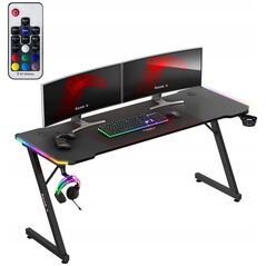Biurko Huzaro Biurko Gamingowe Komputerowe Huzaro Hero 4.8 Rgb Led 160 Cm + Podkładka