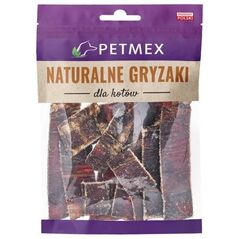 Petmex PETMEX - Przełyk wołowy paseczki naturalny gryzak dla KOTA 40g