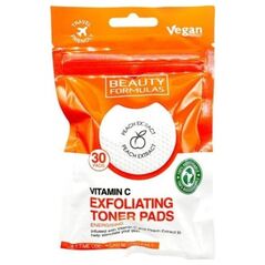 BEAUTY FORMULAS_Exfoliating Toner Pads nasączone płatki złuszczające z Witaminą C 30szt.