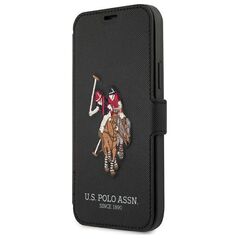 U.S. Polo Assn US Polo USFLBKP12LPUGFLBK iPhone 12 Pro Max 6,7" czarny/black book Polo Embroidery Collection