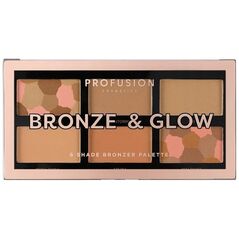 PROFUSION_Shade Bronzer Palette paleta brązerów do twarzy Bronze &amp| Glow 15,6g
