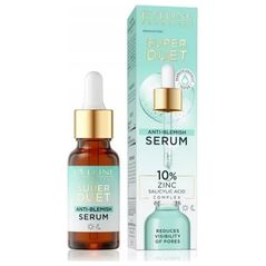 EVELINE_Super Duet serum do twarzy na niedoskonałości Cynk 18ml