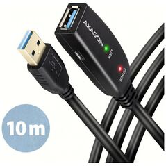 Kabel USB Axagon USB-A - USB-A 10 m Czarny (ADR-310)