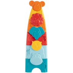 Chicco 164905 WIEŻA UKŁADANKA ZWIERZĄTKA 2W1