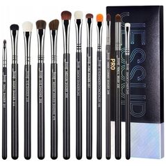 JESSUP_SET Pro Eyeshadow Brush zestaw dwunastu pędzli do makijażu T339