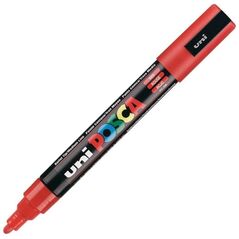 Uni-Ball Μαρκαδοροι Posca Pc-5M Medium Red (PC5MMR) (UNIPC5MMR) έως 12 άτοκες Δόσεις