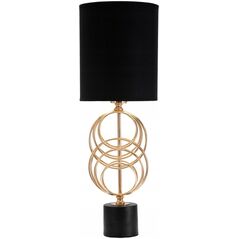 Ferretti Lampa stołowa ze złotym zdobieniem CIRCLY