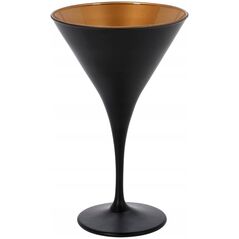Excellent Houseware Kieliszek do martini, złote wnętrze