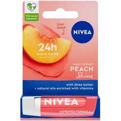 NIVEA_Pielęgnująca pomadka do ust Peach Shine 5,5ml