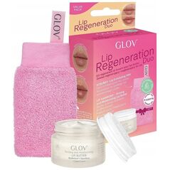 GLOV_SET Lip Regeneration Duo Scrubex Lip Exfoliating Mitt rękawica peelingujaca do ust + Lip Harmony Firming And Misturizing Lip Butter regenerujące masło do ust 15ml