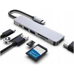 HUB USB Rozdzielacz HUB USB 6 w 1