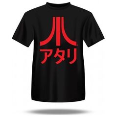 Under Armour Koszulka męska z japońskim logo ATARI / Czarna /L